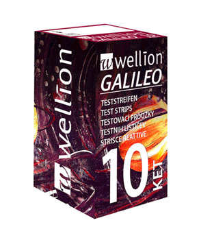 Wellion GALILEO ketone test strips packaging