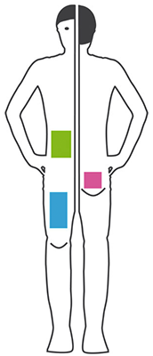 For fast-acting insulin, the abdomen and thighs are preferred as injection sites. For delayed-acting insulin, the buttocks are the recommended injection site.