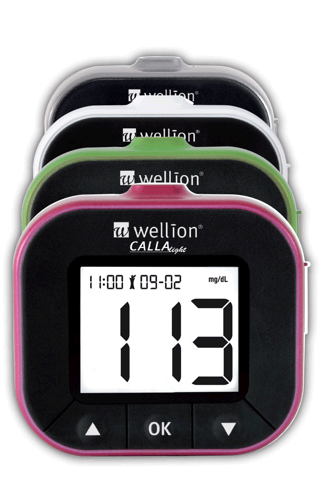 Wellion CALLA Light blood glucose meter, 4 colours